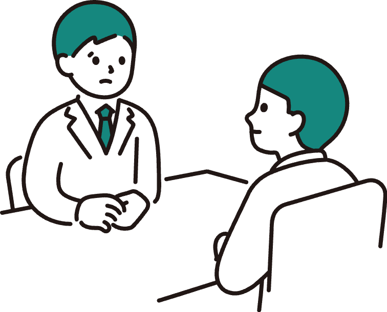 相談中の男性